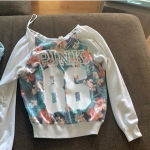 PINK off the shoulder sweater